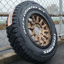 JB64 JB23 ジムニー 16インチ タイヤホイール4本セット トーヨー オープンカントリーRT ホワイトレター 185/85R16 純正車高可 リフトアップ_画像6