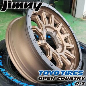 JB64 JB23 ジムニー 16インチ タイヤホイール4本セット トーヨー オープンカントリーRT ホワイトレター 185/85R16 純正車高可 リフトアップ