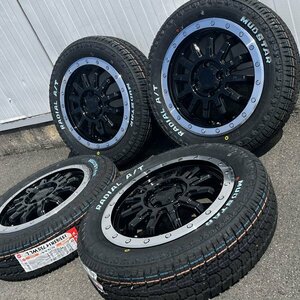 155/65R14 14インチ タイヤホイール ハイゼットカーゴ S320V S321V S330V S331V 新品 4本セット マッドスター ラジアルAT ホワイトレター