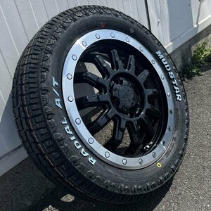 軽自動車 軽トラ 軽バン全般 165/65R14 14インチ マッドスター ラジアルAT 新品タイヤホイール 4本セット ホワイトレター リフトアップ