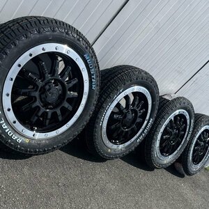 165/65R14 14インチ 軽自動車 軽トラ 軽バン全般装着可能 タイヤホイール 4本セット マッドスター ラジアルAT ホワイトレター リフトアップ