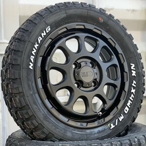 マッドタイヤ エブリイ DA17V DA64V DA62V 14インチ 新品 タイヤホイール4本セット ナンカン FT-9 165/65R14 ホワイトレター