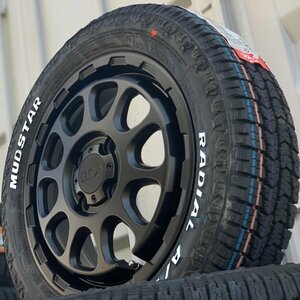 新品 エブリイワゴン DA17W DA64W DA62W 14インチ タイヤホイール 4本セット マッドスター ラジアル AT 155/65R14 ホワイトレター