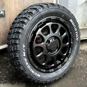 S320G S321G S330G アトレーワゴン 14インチ 新品 タイヤホイール 4本セット 14×4.5J 4穴 100 マッドスター MT 155/65R14 ホワイトレター