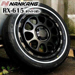 新品 L750S L760S ダイハツ ネイキッド 14インチ タイヤホイールセット ナンカン RX615 155/65R14 ホワイトリボン クラシック