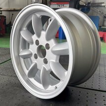 15×7.0J+20 PCD 100-4H 15インチ CB 73.1 2本セット ホイールのみ 新品 WR110-BR シルバー トレーラー ジェット_画像3