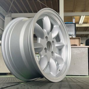 15×7.0J+20 PCD 100-4H 15インチ CB 73.1 2本セット ホイールのみ 新品 WR110-BR シルバー トレーラー ジェット