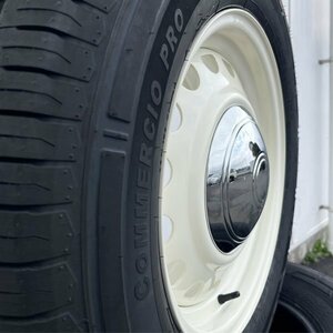 即納可!! ハイエース 200系 バン専用タイヤ 215/65R16C タイヤホイール 4本セット SAILUN COMMERCIO PRO D-STEEL ホワイト