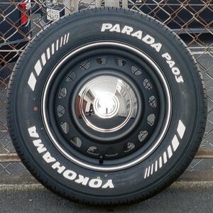 NEW!! D-STEEL 新発売 ハイエース 200系 レジアスエース YOKOHAMA PARADA PA03 215/65R16 タイヤ ホイール 4本 セット ホワイトレター