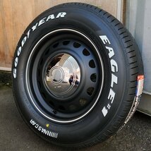 新発売 ハイエース 200系 レジアスエース GOODYEAR NASCAR 215/65R16C 16インチ タイヤ ホイール 4本 セット ホワイトレター D-STEEL_画像4