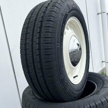 新品 タイヤホイール 4本セット ハイエース 200系 バン専用タイヤ 215/65R16C SAILUN COMMERCIO PRO D-STEEL ホワイト 即納可_画像5