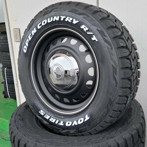 ハイエース 200系 レジアスエース 車検対応 16インチ タイヤ ホイール 215/65R16C トーヨー オープンカントリー RT ホワイトレター D-STEEL