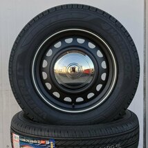 新発売 ハイエース 200系 レジアスエース ハンコック バントラ LT 215/65R16 タイヤ ホイール 4本 セット 車検対応 D-STEEL_画像4