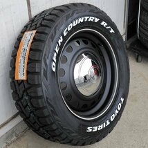 ハイエース 200系 レジアスエース 車検対応 16インチ タイヤ ホイール 215/65R16C トーヨー オープンカントリー RT ホワイトレター D-STEEL_画像6