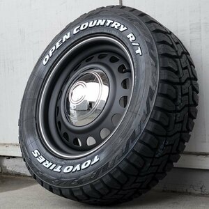 ハイエース 200系 レジアスエース 車検対応 16インチ タイヤ ホイール 215/65R16C トーヨー オープンカントリー RT ホワイトレター D-STEEL