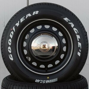  новый продукт Hiace 200 серия Regius Ace GOODYEAR NASCAR 215/65R16C 16 -дюймовые колеса колесо 4 шт. комплект белые буквы D-STEEL