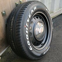 新発売 ハイエース 200系 レジアスエース GOODYEAR NASCAR 215/65R16C 16インチ タイヤ ホイール 4本 セット ホワイトレター D-STEEL_画像5