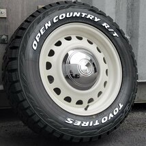 200系 ハイエース レジアスエース 16インチ タイヤホイールセット 215/65R16C TOYO オープンカントリー RT ホワイトレター D-STEEL_画像4