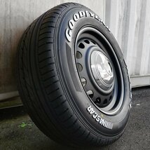 新作 ハイエース 200系 レジアスエース グッドイヤー ナスカー 215/65R16C タイヤ ホイール 4本 セット ホワイトレター D-STEEL_画像1