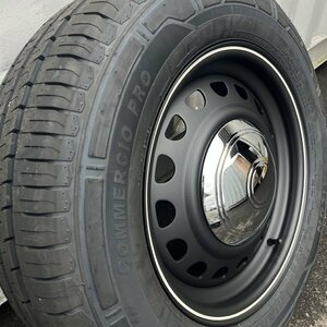 16インチ ハイエース 200系 専用タイヤ SAILUN COMMERCIO PRO 215/65R16 タイヤホイール 4本セット D-STEEL カスタム 車検対応