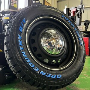 TOYO OPENCOUNTRY RT ホワイトレター 車検対応 ハイエース 200系 レジアスエース 16インチ 215/65R16C タイヤホイールセット 4本 D-STEEL