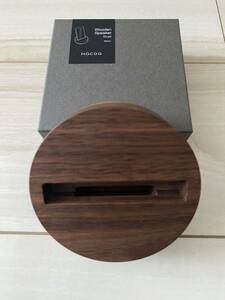 木製スピーカー【スマートフォン専用】　Wooden Speaker Drum HaCOa製品 ウォールナット