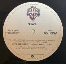 【送料込】【1982 US Promo】Prince - Little Red Corvette 12” Vinyl 45RPM_画像4