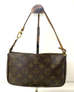 ★☆LOUIS VUITTON ルイヴィトン モノグラム ポーチ アクセソワール ミニバッグ レザー M51980/BJ0082 バッグ ブラウン☆★