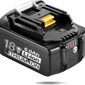 送料無料 1個 18V BL1860b 残量表示 マキタ 互換 バッテリー 6.0Ah LED残量表示 保証 純正充電器対応【1個】の画像4