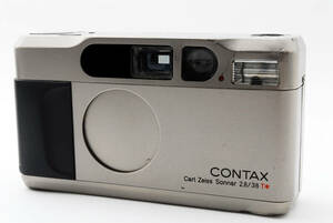 ★外観極上品★CONTAX コンタックス T2 コンパクトフィルムカメラ チタンクローム 一部難ありのため特価！★6305