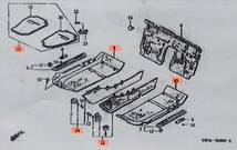 ACURA　NSX専用　ニューピュアレッド　フロアカーペットフルキット　純正新品_画像7