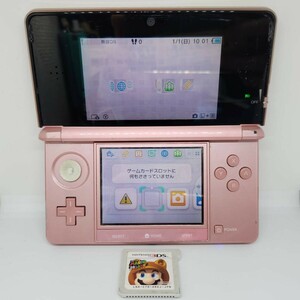 任天堂 Nintendo 3DS ニンテンドー ミスティピンク スリーディーエス スーパーマリオ ソフト付 動作確認済み 初期化済み