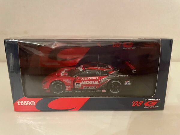 EBBRO エブロ SUPER GT 500 MOTUL AUTECH GT-R RED/SILVER 44043 1/43 