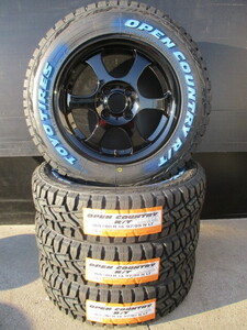 新品トーヨーオープンカントリーR/T☆165/80R14☆中古ホイールセット☆プロボックスサクシードADバンハスラークロスビーリフトアップ☆fｗ