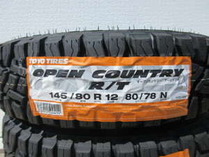 新品・トーヨーオープンカントリーR/T★145/80R12★145R12★キャリーエブリーハイゼットサンバースクラムバモスクリッパーピクシス★Ｇ