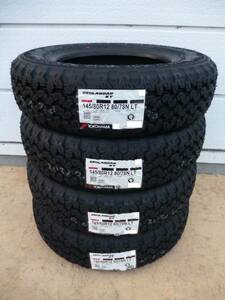 4本送料込み16,800円～★ヨコハマジオランダーKT★145/80R12　80/78LT★145R12　6PR同等品★軽トラック・軽バン★G