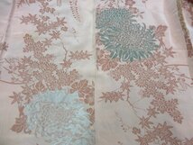 1円 良品 正絹 羽織 和装コート 縮緬 アンティーク 刺繍 牡丹 菊 楓 紅葉 高級 袷 身丈80cm 裄63cm【夢職】★★★_画像5