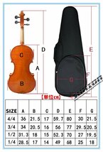 VIOLIN CASE バイオリンケース 楽器 管楽器 600Dオックスフォード 軽量 防撥水 ケース 三角型 3WAY リュック_画像7