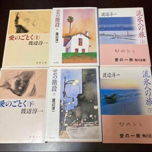 小説　渡辺淳一　愛のごとく　雲の階段　流氷への旅　全6冊