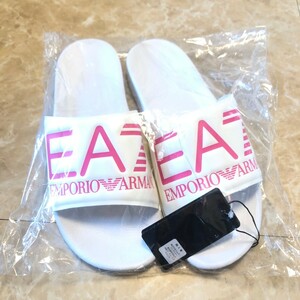  Armani ARMANI EA7 sandals slippers white pink 