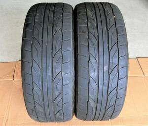 215/45R18 中古タイヤ2本 NITTO NT555 G2 2017年製 18インチ ジャンク