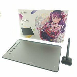 ★1円★ XP-Pen ペン タブレット Deco 01 V2 Graphic Pen Tablet グラフィック 板タブ スマホ対応 絵描き イラスト 記念版 周辺機器 中古