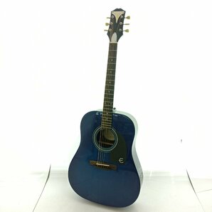 EPIPHONE エピフォン Acoustic Guitar アコースティック ギター GUARANTEED PRO-1 TL ブルー ケース アコギ フォーク 弦楽器 中古の画像2