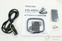 [極美品] TASCAM CD-400U Bluetooth/AM・FMチューナー搭載CD/SD/USBプレーヤー 2023年製 [NK346]_画像10