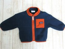 patagonia/パタゴニア：ベビー・シンチラ・ジャケット 6-12M (6ヶ月～12ヶ月) 赤ちゃん用フルジップ付きジャケット フリース 中古/USED_画像1