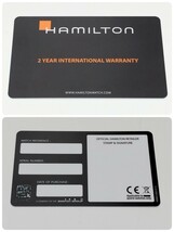 HAMILTON ハミルトン 腕時計ケース 空箱 ボックス ウォッチケース ギャランティカード A-54601_画像10