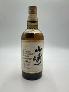 【未開封】山崎 10年 SINGLE MALT WHISKY シングルモルトウイスキー SUNTORY サントリー 700ml ホワイトラベル 金花　#Earth73