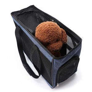  pet carry bag blue ventilation light weight 