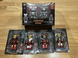 【未開封】MARVEL ベアブリック アイアンマン 賞,4,11,14,15 5セット　BE@RBRICK Happyくじ　IRON MAN