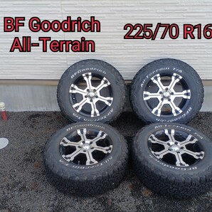 ★ＭＫ-36★ 225/70 Ｒ16 Goodrich All-terrain グッドリッチ ホワイトレター デリカD5 エクストレイル アウトランダー RAV4 デリカの画像1